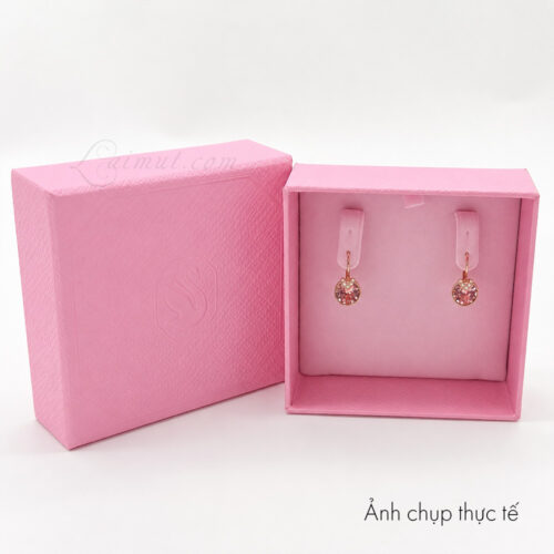 Bông tai Swarovski 5662114 chính hãng | Bella V Drop Earrings | Laimut | Ảnh chụp thực tế fullbox