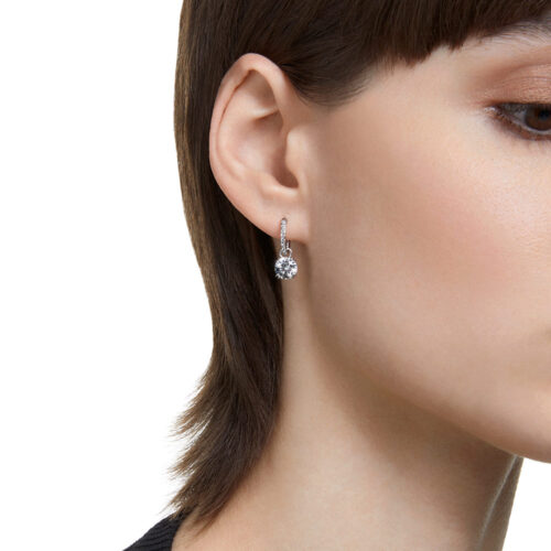 Bông tai Swarovski 5636717 chính hãng | Stilla drop earrings | Laimut | Ảnh mẫu đeo