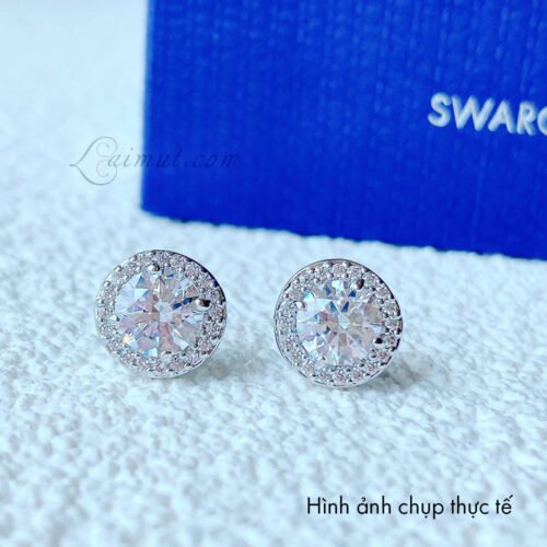 Bông tai Swarovski 5636269 chính hãng | Una Angelic Stud Earrings | Ảnh thật 01