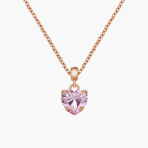 Charm Trái Tim Daniel Wellington Heart Pink Crystal DW00400425