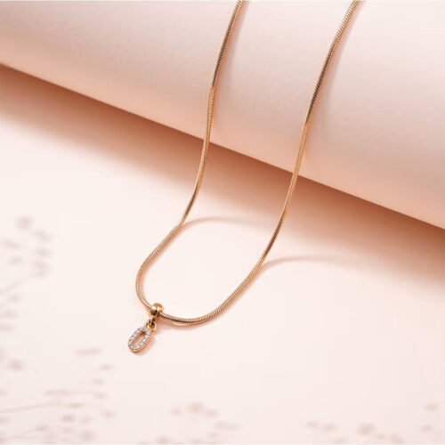 Charm Chữ Số 0-9 Daniel Wellington Crystal Number Charm, Vàng Hồng