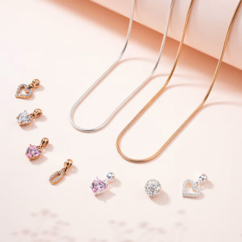 Charm Chữ Số 0-9 Daniel Wellington Crystal Number Charm, Vàng Hồng