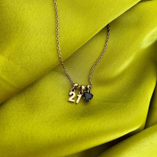 Charm Chữ Số 0-9 Daniel Wellington Crystal Number Charm, Vàng Hồng