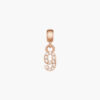Charm Chữ Số 9 Daniel Wellington DW00400732 Crystal Number Charm, Vàng Hồng