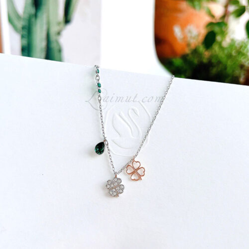 Dây Chuyền Swarovski Cỏ 4 Lá Clover Symbolic Pendant 5535554