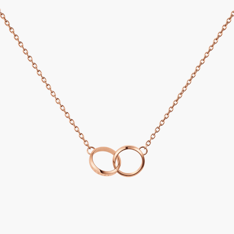 Dây Chuyền Daniel Wellington Elan Unity Necklace DW00400166 Rose Gold, Vàng Hồng