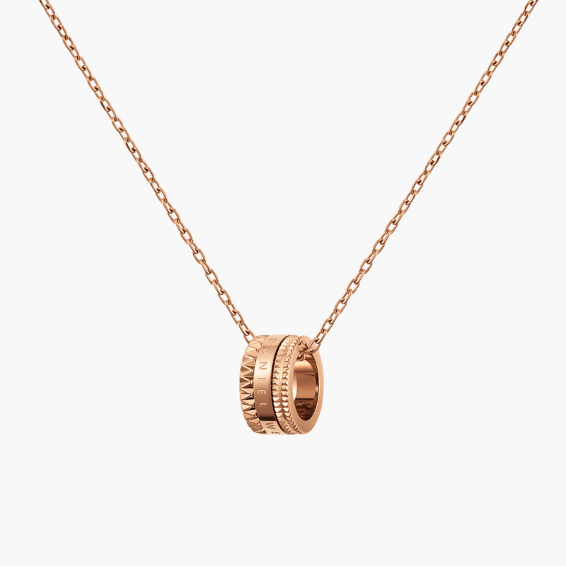 Dây Chuyền Daniel Wellington Elevation Necklace DW00400194 Rose Gold, Vàng Hồng