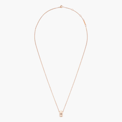 Dây Chuyền Daniel Wellington Chính Hãng Emalie DW00400153 Rose Gold Satin White