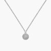 Dây Chuyền Daniel Wellington Chính Hãng DW00400655 Pavé Crystal Pendant Necklace Silver