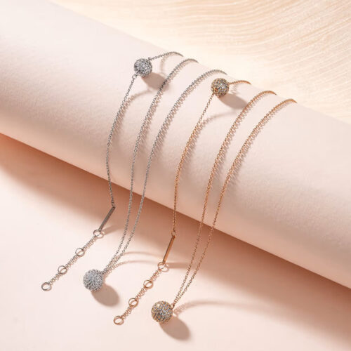 Dây Chuyền Daniel Wellington Chính Hãng DW00400655 Pavé Crystal Pendant Necklace Silver