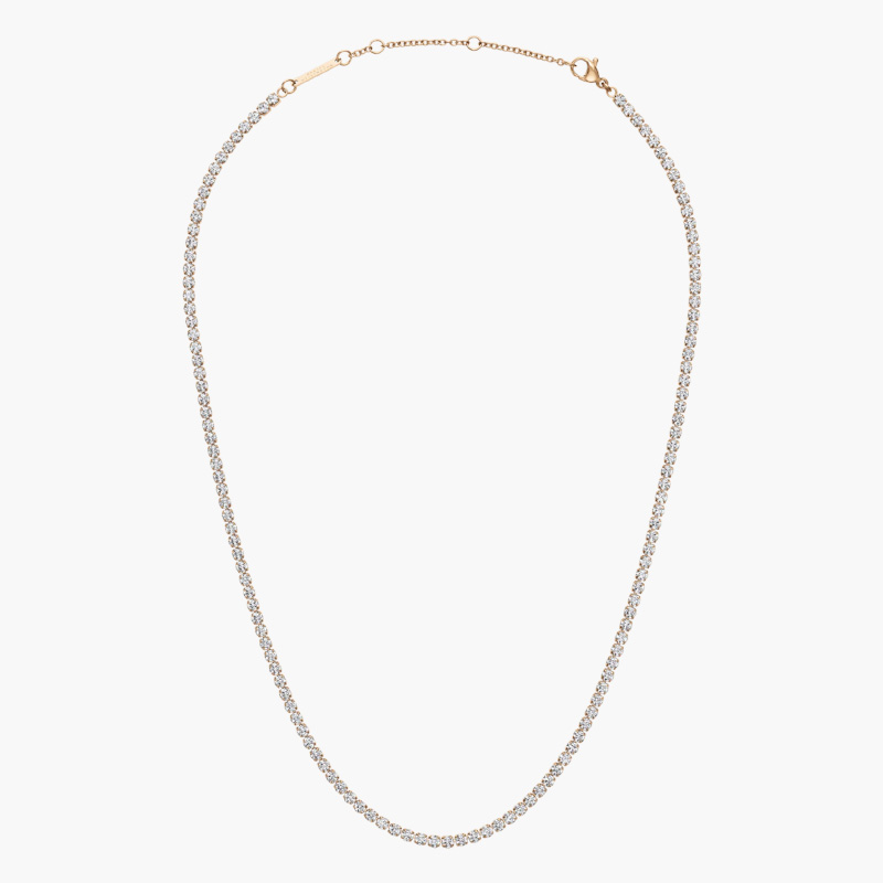 Vòng Cổ Daniel Wellington Chính Hãng DW00400390 Lumine Necklace Rose Gold, Vàng Hồng