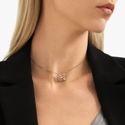 Dây Chuyền Thiên Nga Swarovski Hai Mặt Facet Swan Necklace 5281275