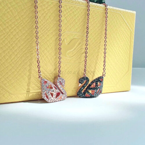 Dây Chuyền Thiên Nga Swarovski Hai Mặt Facet Swan Necklace 5281275