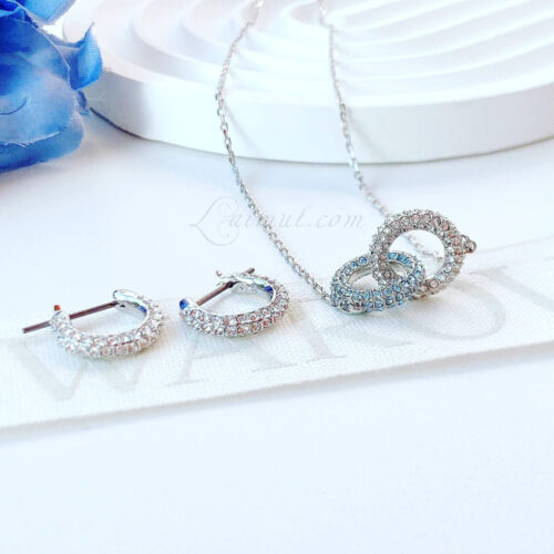 Dây Chuyền Swarovski Intertwined Circles Stone Necklace 5642883