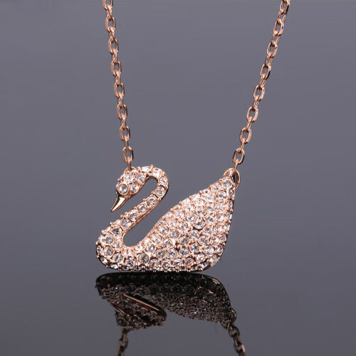 Dây Chuyền Swarovski Thiên Nga Rose Gold Swan Necklace 5121597