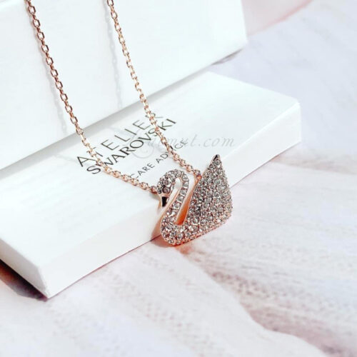Dây Chuyền Swarovski Thiên Nga Rose Gold Swan Necklace 5121597