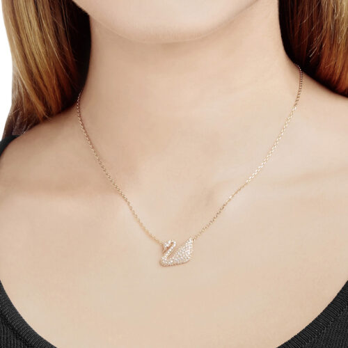 Dây Chuyền Swarovski Thiên Nga Rose Gold Swan Necklace 5121597