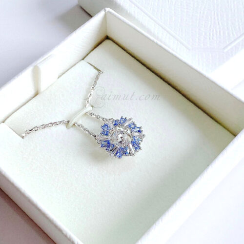 Dây Chuyền Swarovski Đá Nhảy Blue Flower Idyllia Pendant 5680013