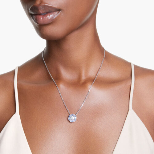 Dây Chuyền Swarovski Đá Nhảy Blue Flower Idyllia Pendant 5680013