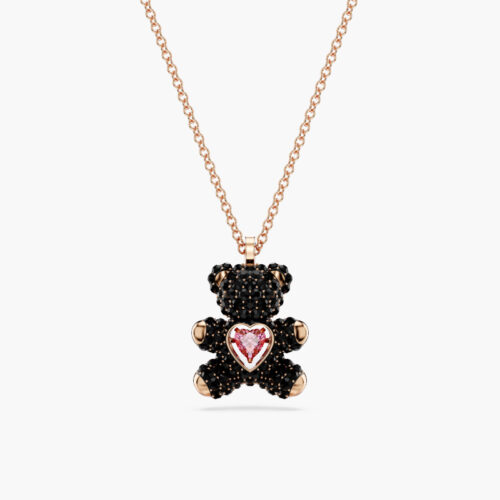 Dây Chuyền Swarovski Gấu Chính Hãng Black Teddy Pendant 5693623
