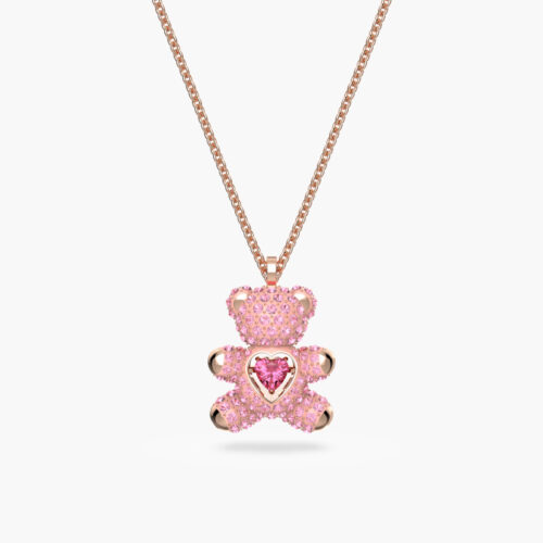 Dây Chuyền Swarovski Gấu Chính Hãng Pink Teddy Pendant 5642976