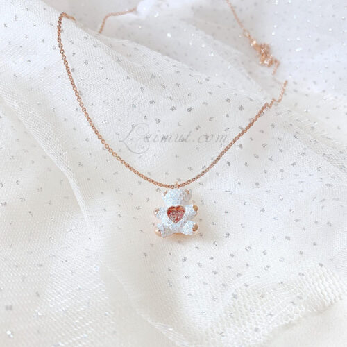 Dây Chuyền Swarovski Gấu White Teddy Pendant 5452026