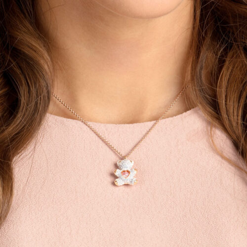 Dây Chuyền Swarovski Gấu White Teddy Pendant 5452026