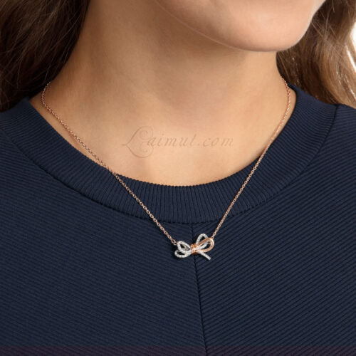 Dây Chuyền Swarovski Nơ Chính Hãng Lifelong Bow Pendant 5440636