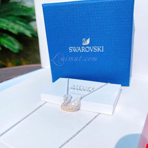 Dây Chuyền Swarovski Ombre Beige Iconic Swan Pendant 5215034
