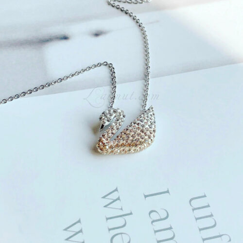 5215034 Dây Chuyền Swarovski Thiên Nga Ombre Beige Iconic Swan Pendant