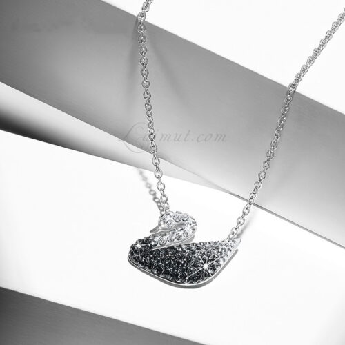 Dây Chuyền Swarovski Ombre Grey Iconic Swan Pendant 5614103