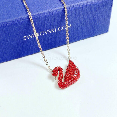 Dây Chuyền Swarovski Thiên Nga Đỏ Iconic Swan Pendant 5465400