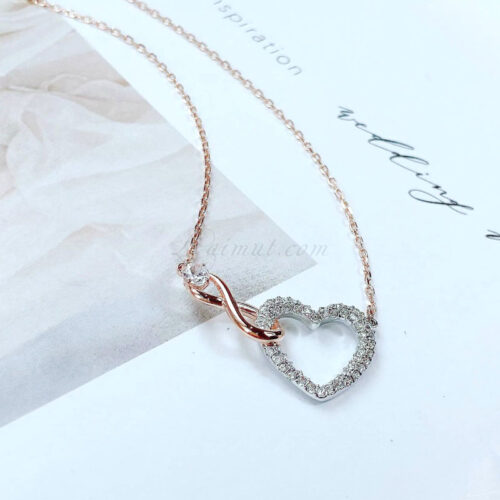 Dây Chuyền Swarovski Tình Yêu Infinity And Heart Necklace 5518865
