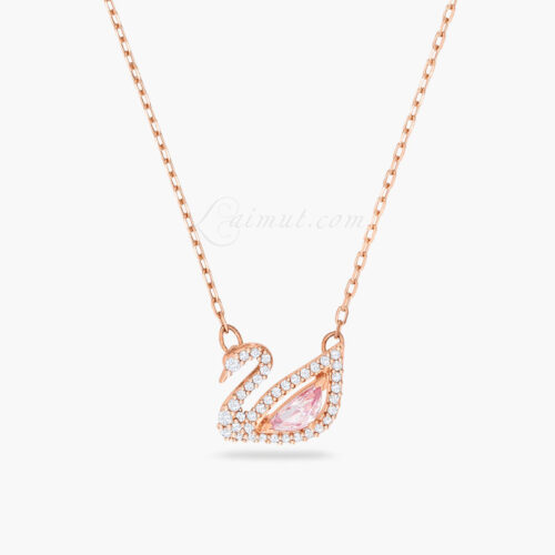 Dây Chuyền Thiên Nga Swarovski Hồng Dazzling Swan Necklace 5469989