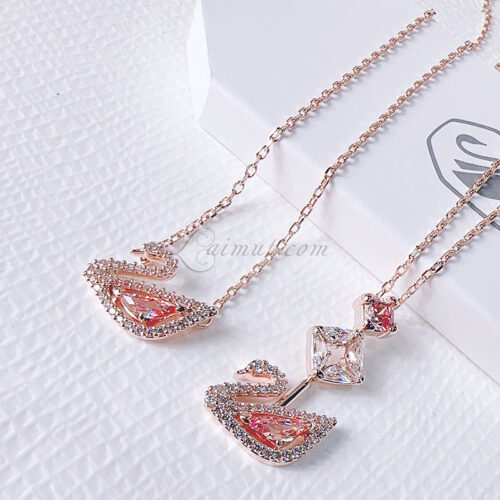 Dây Chuyền Thiên Nga Swarovski Dazzling Swan Y Necklace 5473024