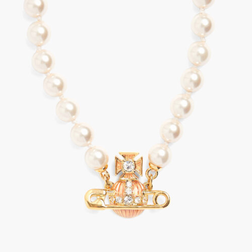 Vòng cổ Vivienne Westwood Chính Hãng Kitty Pearl Necklace 8050889646983