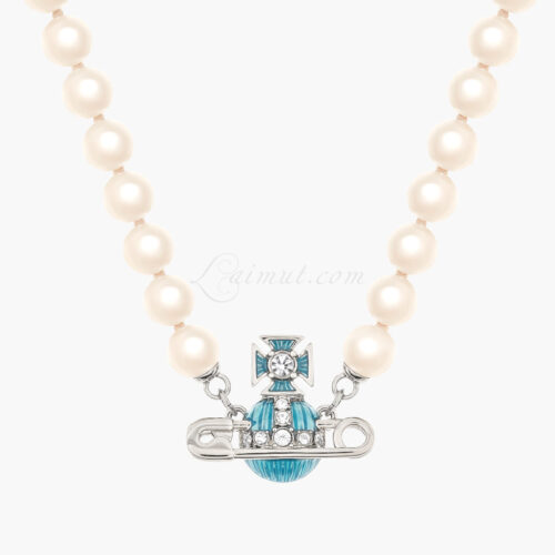 Vòng cổ Vivienne Westwood Chính Hãng Kitty Pearl Necklace 8050889646976