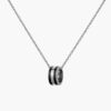 Dây chuyền Daniel Wellington DW00400307 chính hãng | Emalie Necklace Silver Black | Laimut