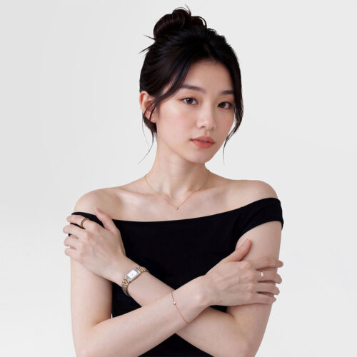 Dây chuyền Daniel Wellington DW00401968 | Mirelle Solitaire Necklace | Laimut | Ảnh mẫu đeo