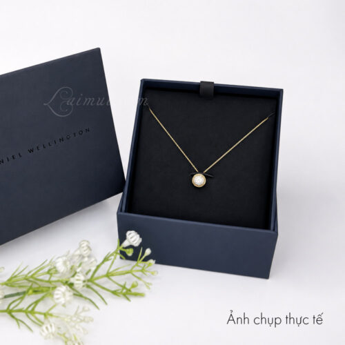 Dây chuyền Daniel Wellington DW00400640 | Pavé Crystal Pendant Necklace | Laimut | Ảnh chụp thực tế