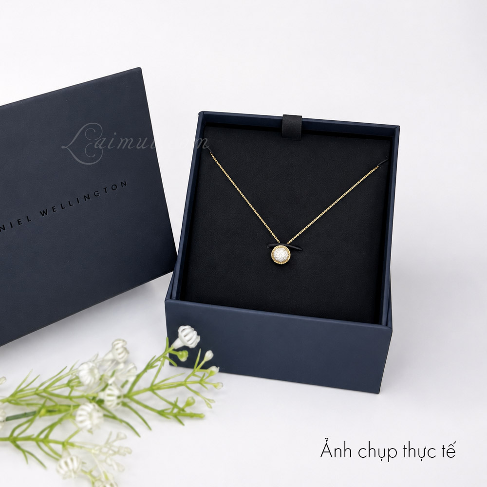 Dây chuyền Daniel Wellington DW00400640 | Pavé Crystal Pendant Necklace | Laimut | Ảnh chụp thực tế