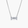 Dây chuyền Pandora 393509C01 chính hãng | Sparkling Bow Necklace | Laimut