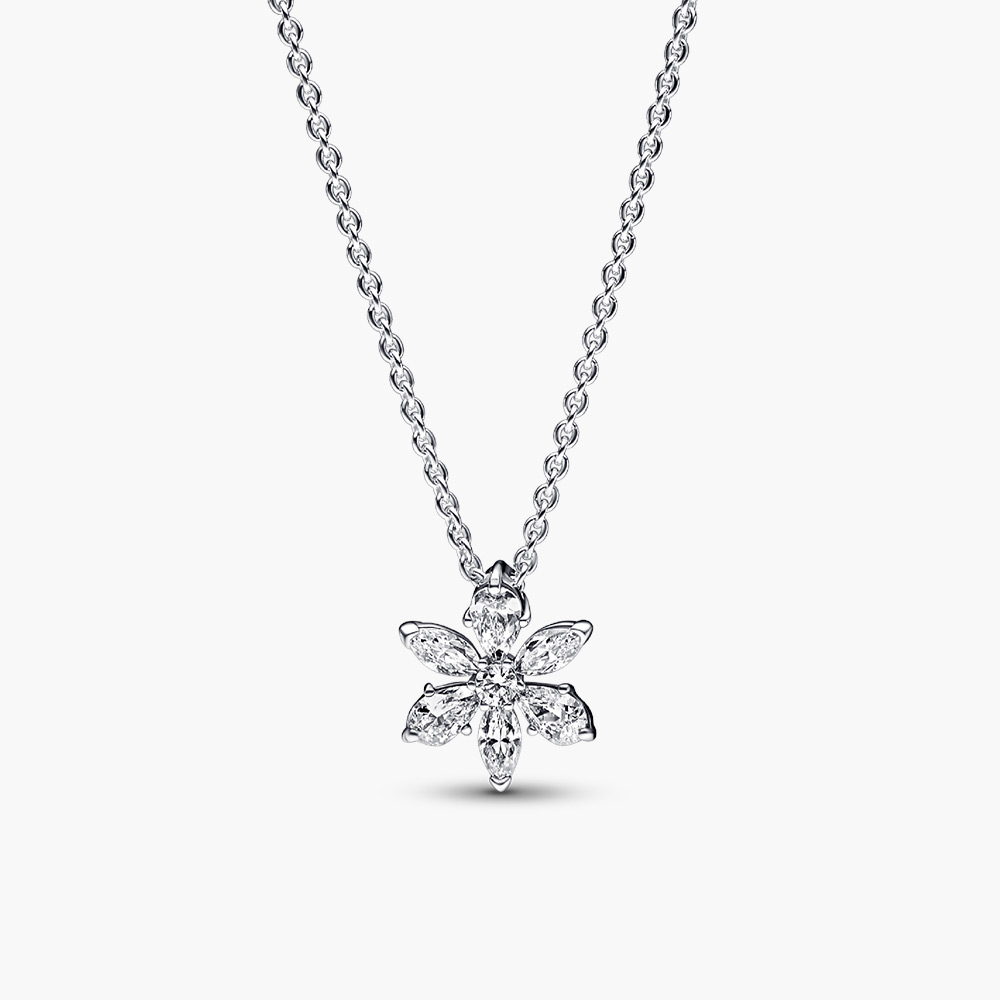 Dây chuyền Pandora 392387C01 chính hãng | Sparkling Herbarium Cluster Pendant Necklace | Laimut