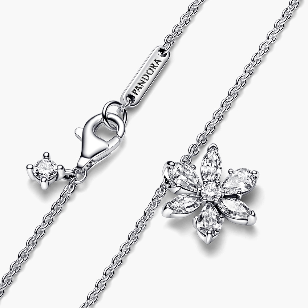 Dây chuyền Pandora 392387C01 chính hãng | Sparkling Herbarium Cluster Pendant Necklace | Laimut