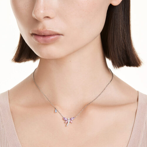 Dây chuyền Swarovski 5737383 chính hãng | Ariana Grande x Swarovski Pendant | Ảnh mẫu đeo