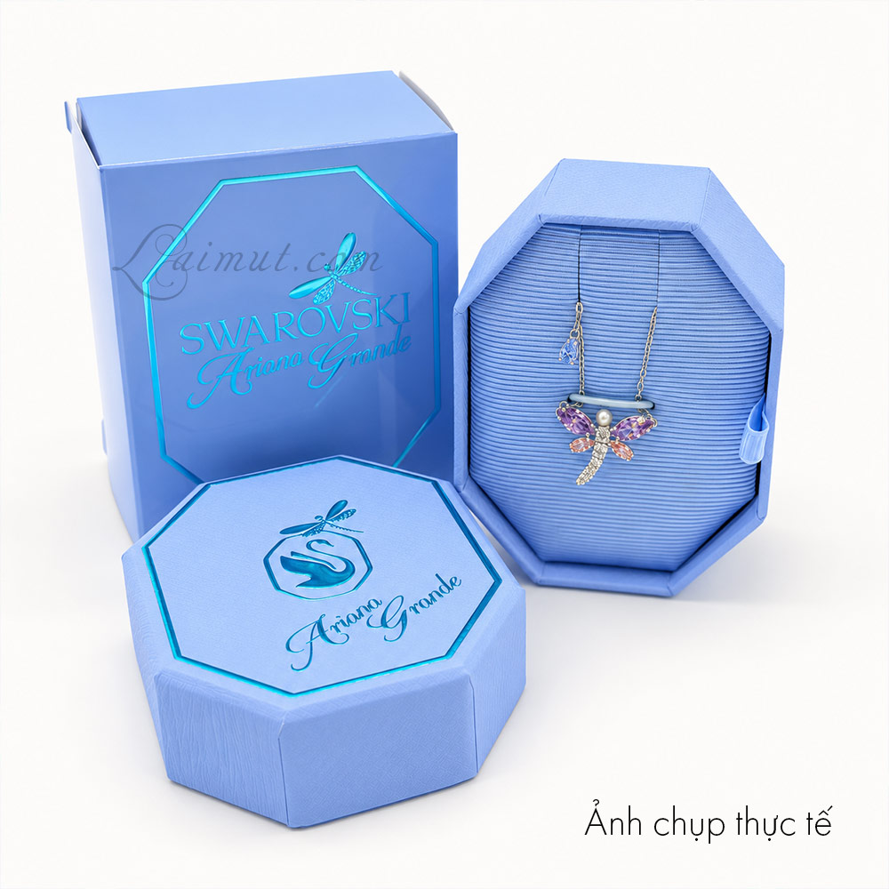 Dây chuyền Swarovski 5737383 chính hãng | Ariana Grande x Swarovski Pendant | Ảnh chụp thực tế fullbox
