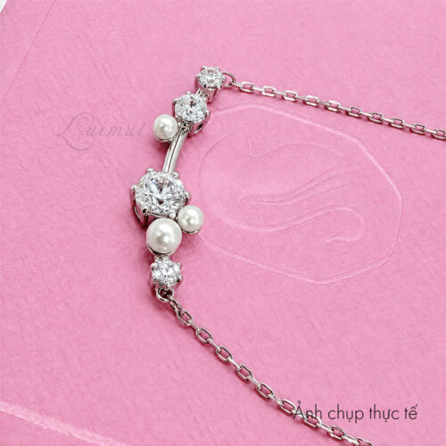 Dây chuyền Swarovski 5705626 chính hãng | Constella Necklace | Laimut | Ảnh chụp thực tế chụp gần