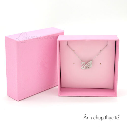 Dây chuyền Swarovski 5514421 chính hãng | Dancing Swan Necklace | Ảnh chụp thực tế | Fullbox
