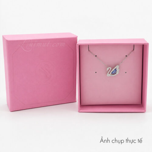 Dây chuyền Swarovski 5533397 chính hãng | Dancing Swan Necklace | Ảnh chụp thực tế - Fullbox