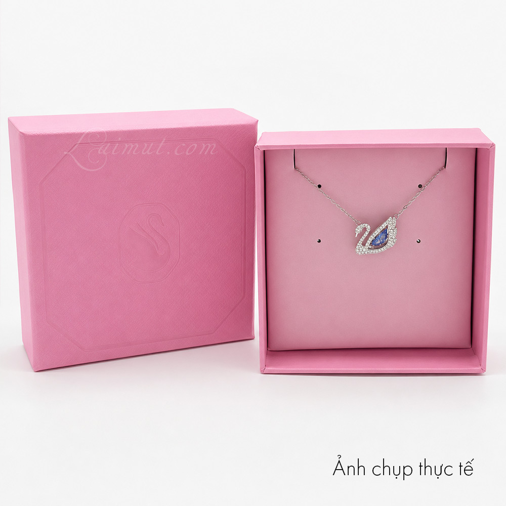 Dây chuyền Swarovski 5533397 chính hãng | Dancing Swan Necklace | Ảnh chụp thực tế - Fullbox